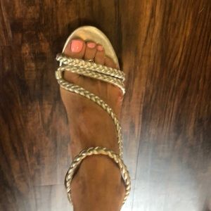 Michael Kors Silver Heels NWOT